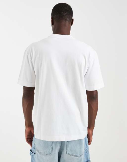 Camiseta blanca con logo en el pecho de Hollister, 4 de 5