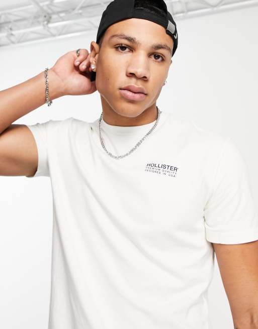 Hollister camiseta blanca top