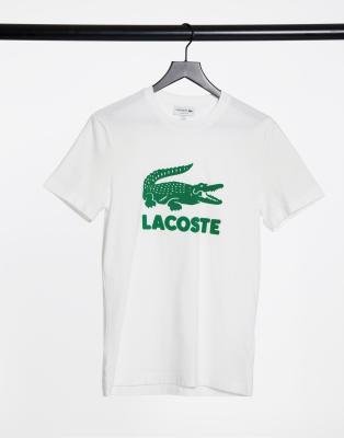 camiseta lacoste logo grande