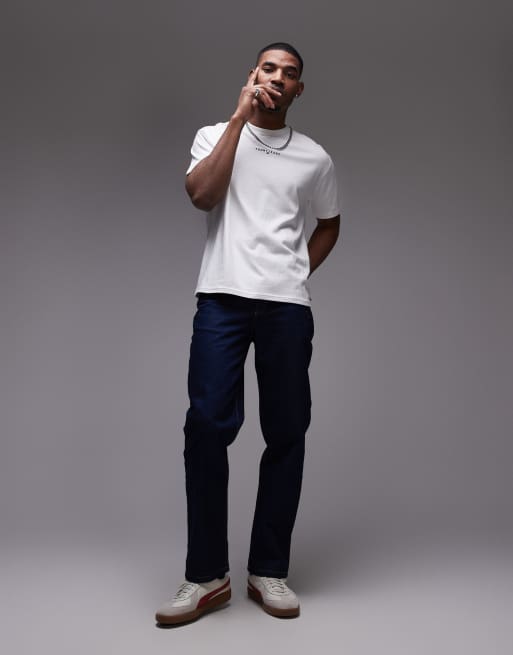 Camiseta blanca con logo lineal pequeño de Tommy Jeans, 2 de 4