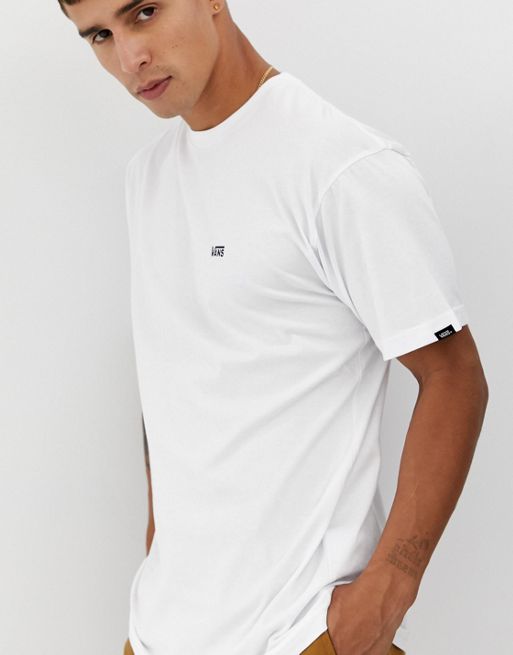 Camiseta blanca con logo pequeño de Vans, ASOS