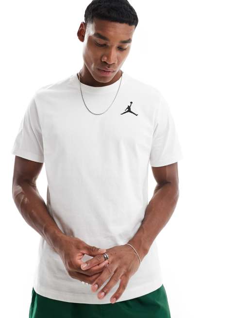 Camiseta blanca con logo pequeño Jumpman de Jordan