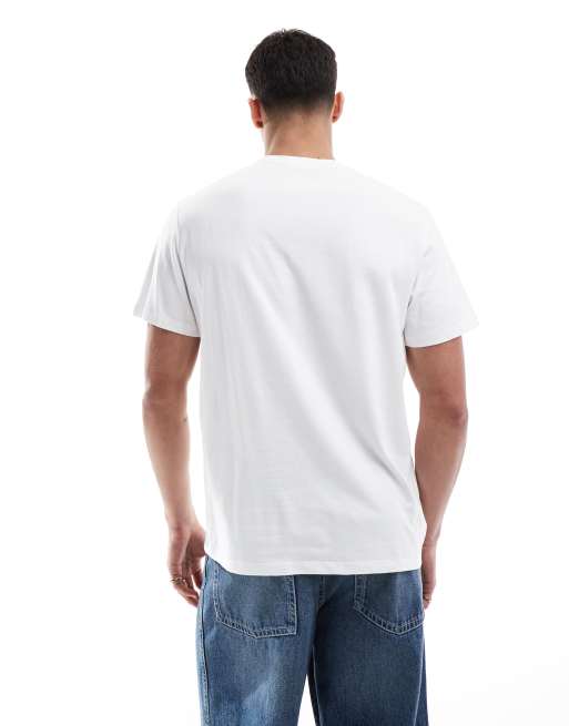 Camiseta blanca con logo universitario de Calvin Klein Jeans , 2 de 4
