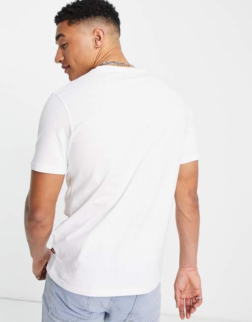 Camiseta blanca con recuadro del logo Tales de BOSS Orange, 2 de 4