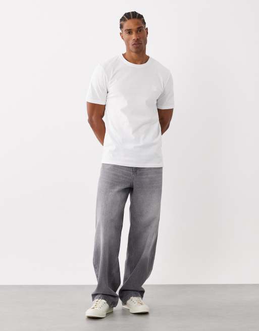 Camiseta blanca con recuadro del logo Tales de BOSS Orange, 2 de 5