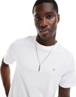 Camiseta blanca de algodón Danny de Farah - view 1