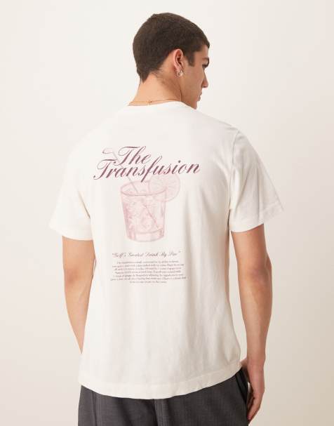 Camiseta blanca de corte clásico con estampado en la espalda de Abercrombie & Fitch - view 1