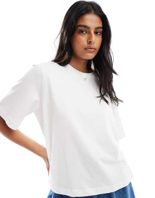 Camiseta blanca de corte cuadrado de ONLY, 4 de 4