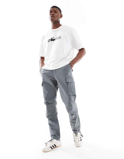 Camiseta blanca de corte cuadrado extragrande con aplicación de ciudad en el pecho de ASOS DESIGN, 4 de 4