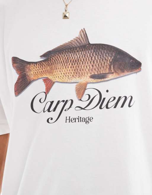Camiseta blanca de corte cuadrado extragrande con estampado gráfico de dibujo de ASOS DESIGN, 4 de 4