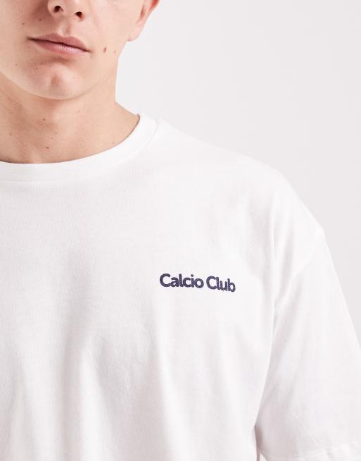 Camiseta blanca de corte cuadrado extragrande con estampado gráfico de texto de ASOS DESIGN  , 4 de 5