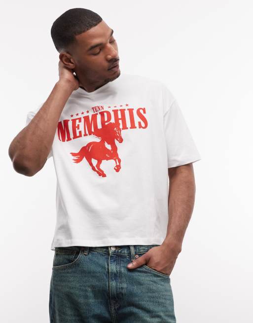 Camiseta blanca de corte cuadrado extragrande con gráfico de estilo cowboy de ASOS DESIGN, 3 de 5