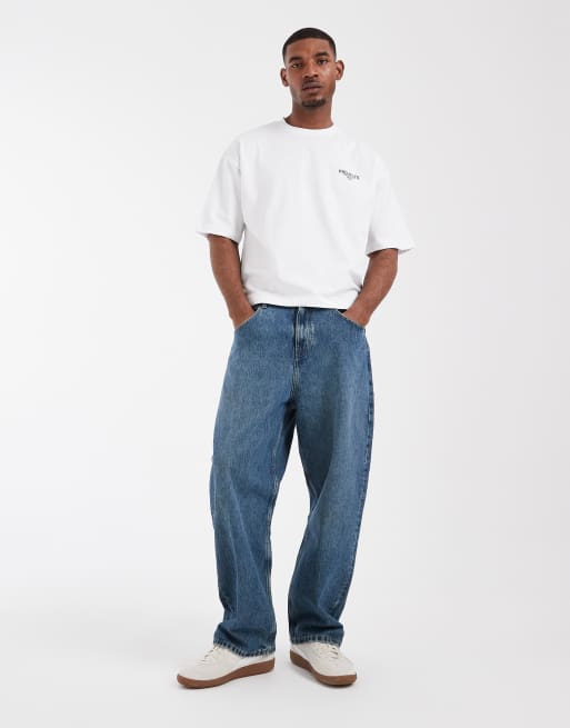Camiseta blanca de corte cuadrado extragrande con gráfico de melocotones de ASOS DESIGN, 3 de 5