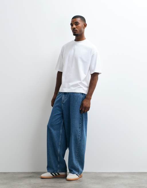Camiseta blanca de corte cuadrado extragrande de tejido muy grueso de ASOS DESIGN, 2 de 5