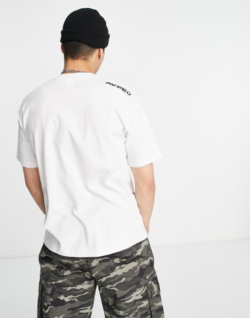 Camiseta blanca de corte cuadrado Now de AAPE By A Bathing Ape, 2 de 4