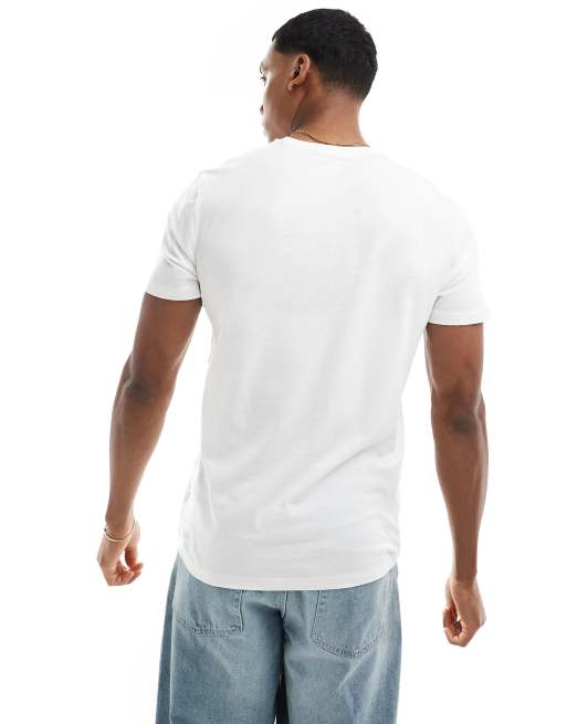 Camiseta blanca de corte estándar con cuello redondo de New Look, 4 de 4
