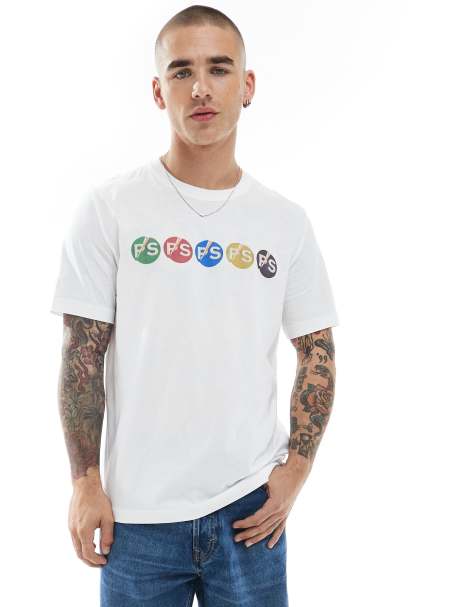 Camiseta blanca de corte estándar con logo repetido "PS" de PS Paul Smith - view 1