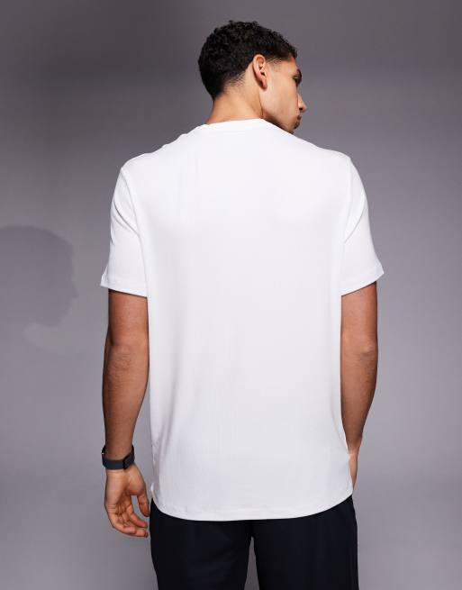 Camiseta blanca de corte slim de modal acanalado muy suave Rest Day de 4505, 3 de 5