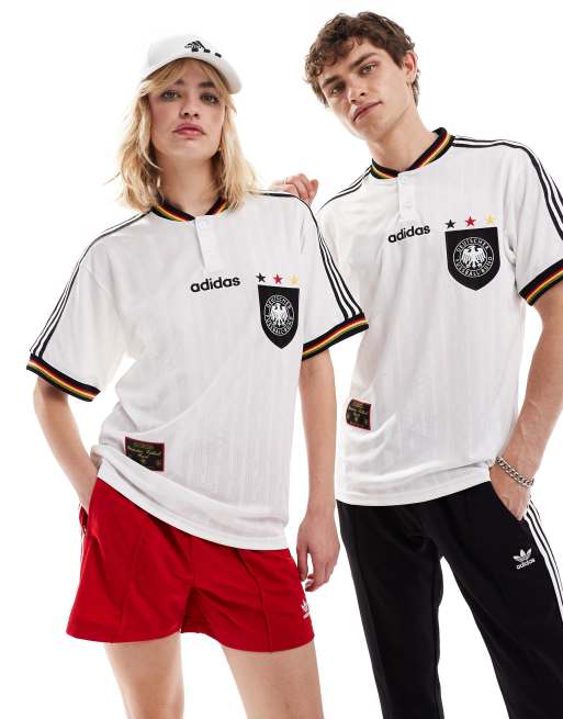 Camiseta blanca de la primera equipacion de Alemania 1996 de adidas Originals ASOS