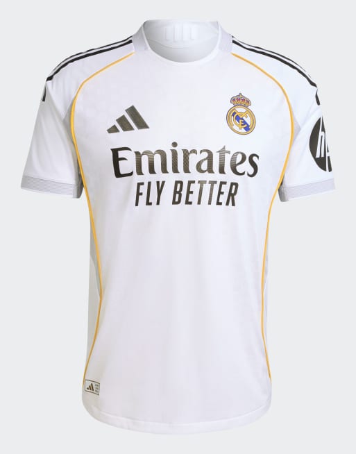 Camiseta blanca de la primera equipación del Real Madrid 25/26 Authentic de adidas Performance