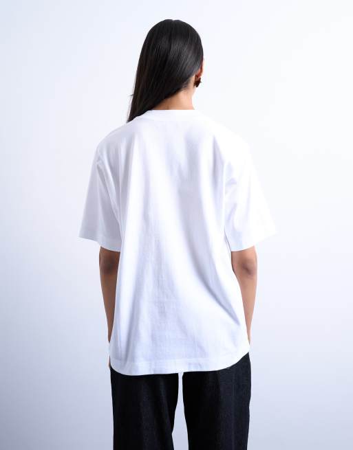 Camiseta blanca de manga corta básica premium de Topshop, 3 de 4