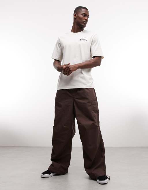 Camiseta blanca de manga corta con logo de texto de Stan Ray, 2 de 5