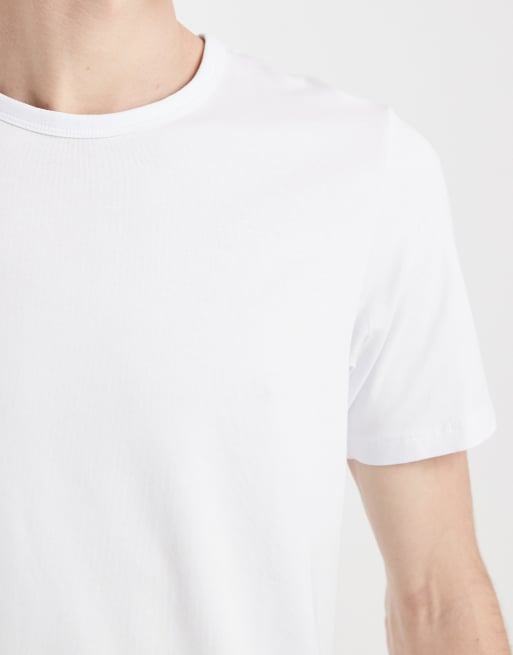 Camiseta blanca de manga corta y corte slim de Jack & Jones, 5 de 5