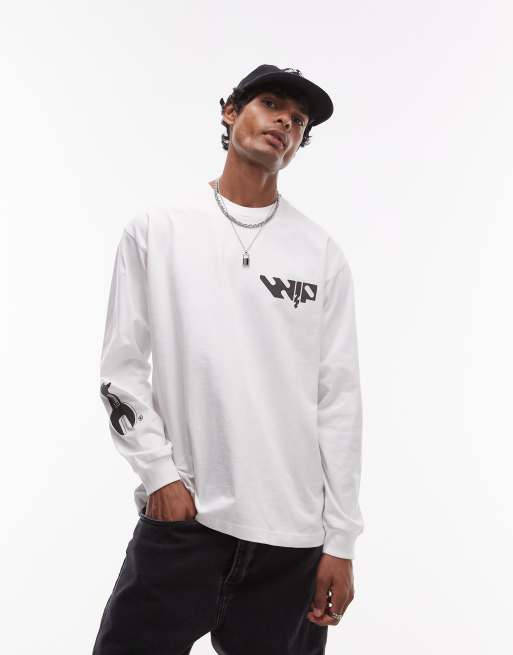 Camiseta blanca de manga larga Industry de Carhartt WIP, 2 de 4