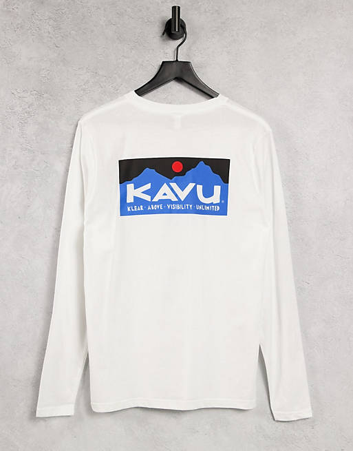 Camiseta blanca de manga larga Klear Above de Kavu