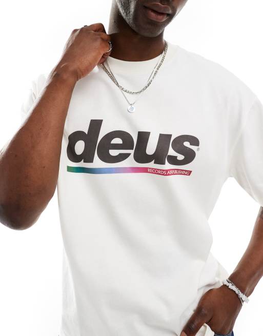 Camiseta blanca de tejido grueso Dig U de Deus Ex Machina , 3 de 4