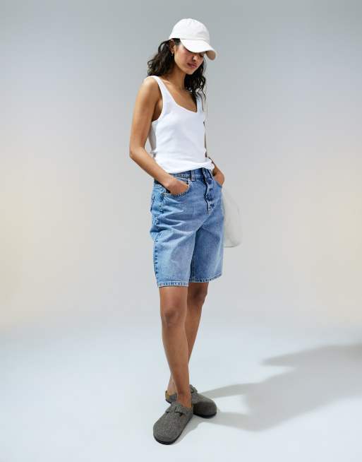 Camiseta blanca de tirantes con escote cuadrado de ASOS DESIGN, 2 de 4