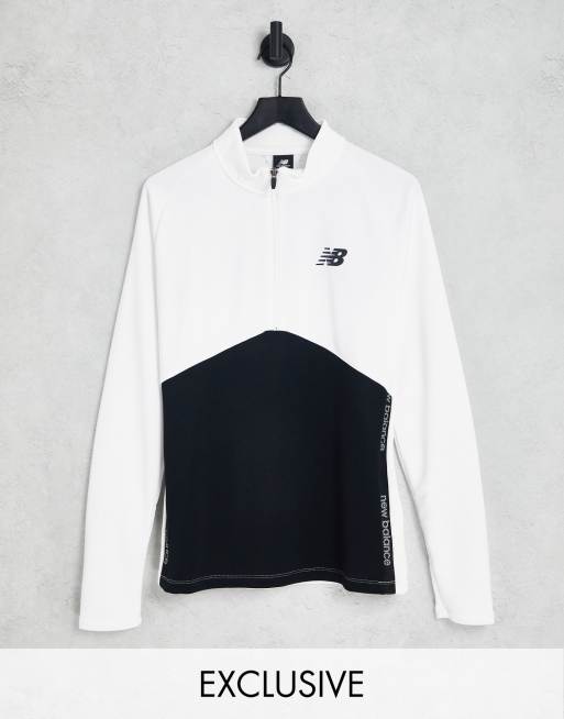Camiseta blanca deportiva con diseño color block exclusiva en ASOS de New Balance Football