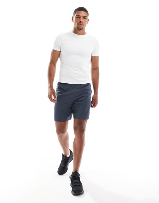 Camiseta blanca deportiva de corte slim sin costuras de 4505 , 3 de 4
