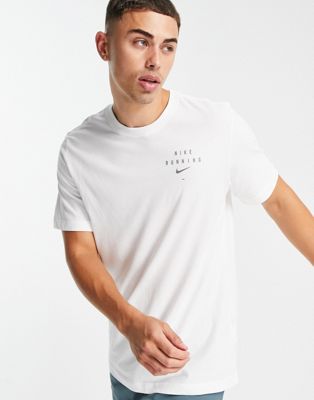 Matemáticas consultor incompleto Camiseta blanca Dri-FIT Run Division de Nike Running | ASOS