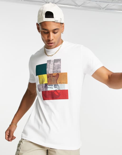 Camiseta blanca estampada de Ben Sherman