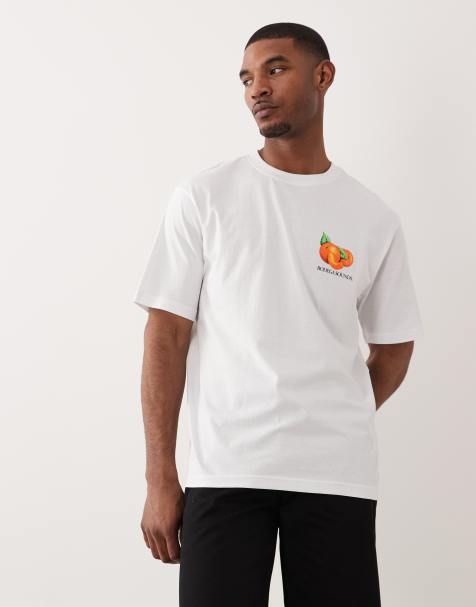 Camiseta blanca extragrande con estampado "Bodega Sounds" en la espalda de ONLY & SONS - view 1