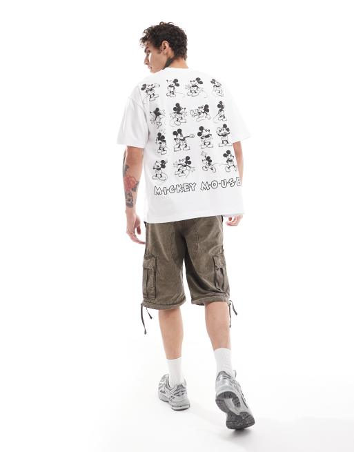 Camiseta blanca extragrande con estampado con licencia de Mickey Mouse de Disney de ASOS DESIGN, 2 de 4