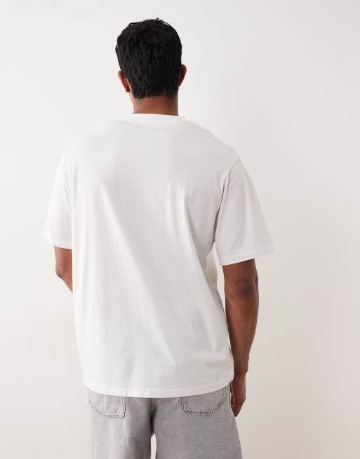 Camiseta blanca extragrande con estampado de coche de Jack & Jones, 5 de 5