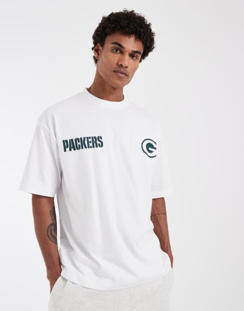 Camiseta blanca extragrande con estampado de los Green Bay Packers de ASOS DESIGN - view 1
