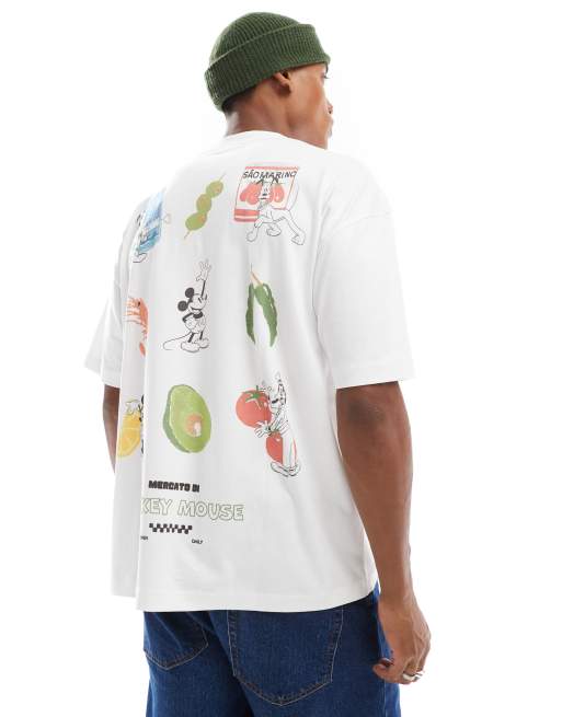 Camiseta blanca extragrande con estampado de Mickey y sus amigos de Disney de ASOS DESIGN, 4 de 4
