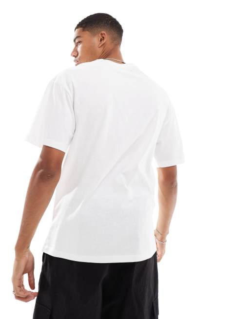 Camiseta blanca extragrande con estampado en el pecho "Daily Gamble" de ADPT, 4 de 4