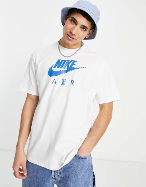 Satisfacer sobresalir edificio Camiseta blanca extragrande con estampado en la espalda de tejido grueso  Air Max 90 de Nike | ASOS