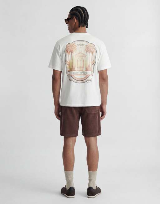 Camiseta blanca extragrande con estampado estilo mosaico en la espalda de Jack & Jones, 2 de 4