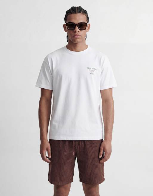 Camiseta blanca extragrande con estampado estilo mosaico en la espalda de Jack & Jones, 3 de 4