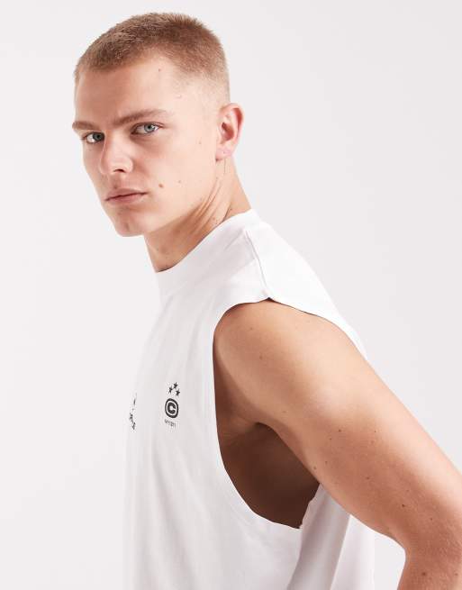 Camiseta blanca extragrande con estampado gráfico de fútbol de ASOS DESIGN  , 4 de 5