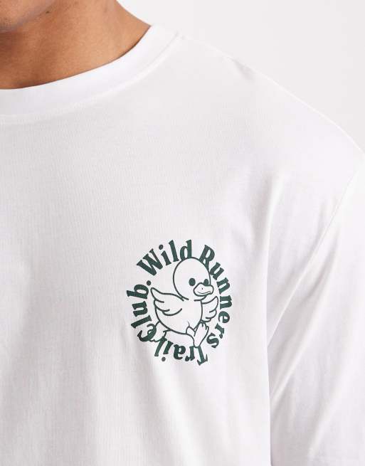 Camiseta blanca extragrande con estampado "Runners" en la espalda de ONLY & SONS, 5 de 5