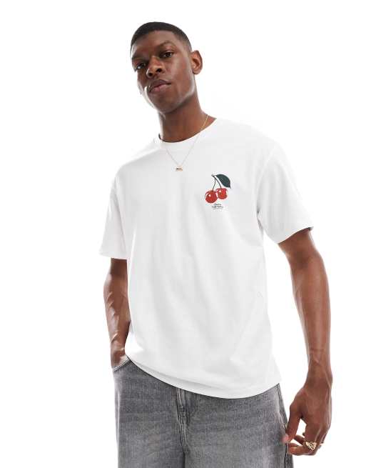 Camiseta blanca extragrande con estampado trasero "Borough Market" de Jack & Jones, 2 de 4