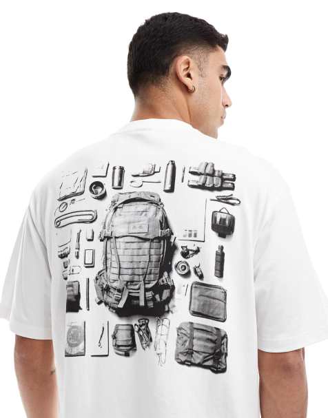 Camiseta blanca extragrande con estampado trasero de G-Star - view 1