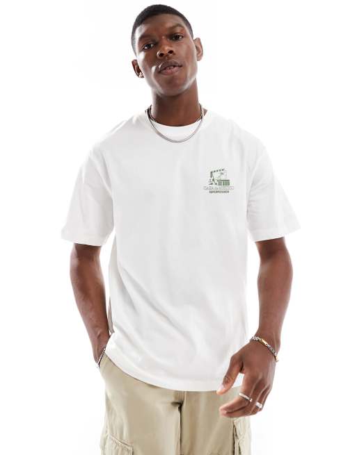 Camiseta blanca extragrande con estampado trasero "Mexico" de ONLY & SONS , 4 de 4