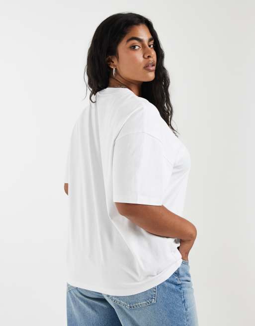 Camiseta blanca extragrande de ASOS DESIGN Curve, 3 de 4